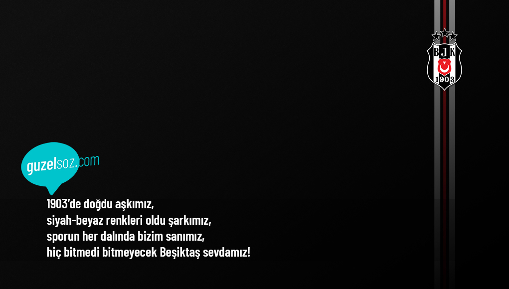 En Güzel Beşiktaş Sözleri