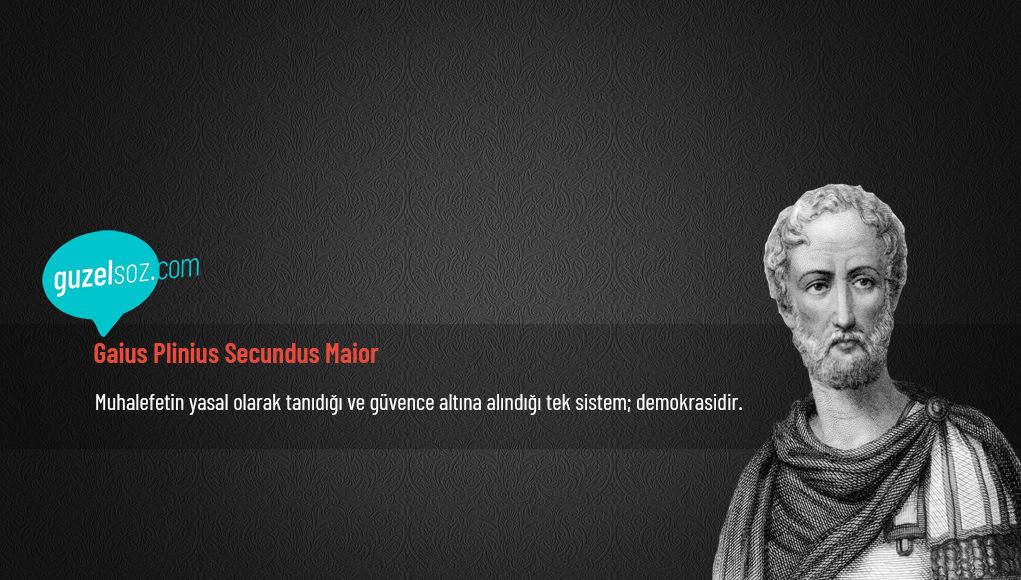 Gaius Plinius Secundus Maior Sözleri